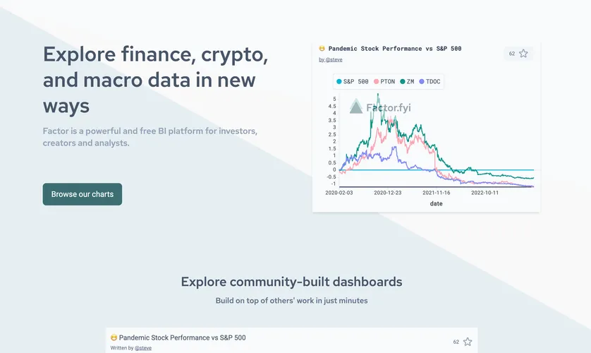Factor.fyi homepage